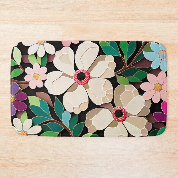 Item preview, Mosaic Anime Floral Pattern Digital Painting designed and sold by CodeAndColors.