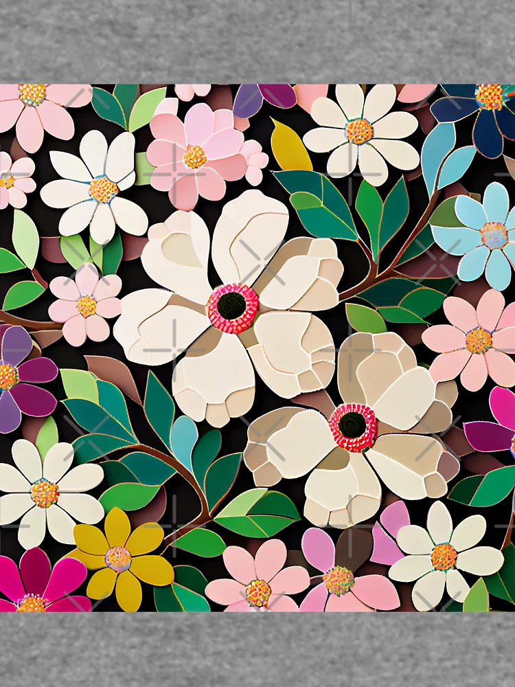 Thumbnail 6 von 6, Leichter Pullover, Mosaic Anime Floral Pattern Digital Painting designt und verkauft von CodeAndColors.