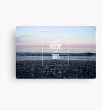 collect moment not things Canvas Print