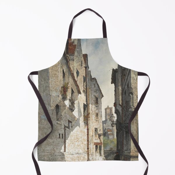 Item preview, Street Scene in Paris (Rue des Chantres) - Edwin Deakin (1838-1923) designed and sold by Vintage Designs +.