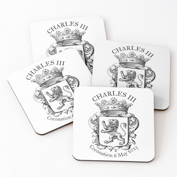 Item preview, Charles III coronation (lion, black) designed and sold by SolidEarthArt.