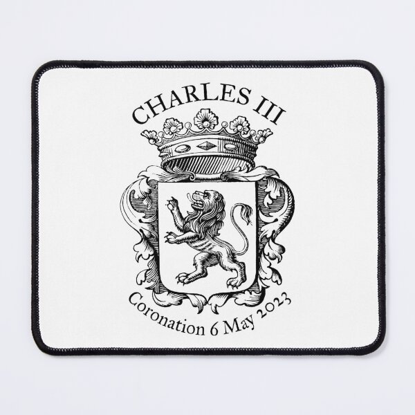 Item preview, Charles III coronation (lion, black) designed and sold by SolidEarthArt.