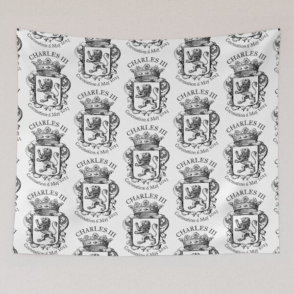 Item preview, Charles III coronation (lion, black) designed and sold by SolidEarthArt.