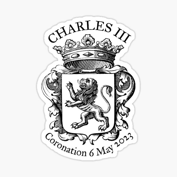 Item preview, Charles III coronation (lion, black) designed and sold by SolidEarthArt.