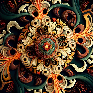 Vorschaubild zum Design Dazzling Dense Pattern Digital Painting von CodeAndColors