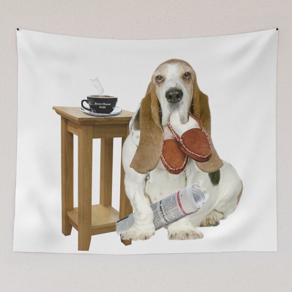 Item preview, Basset Hound Dads Helper designed and sold by Friskybizpets.