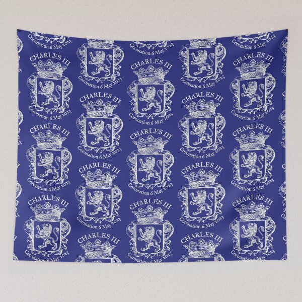 Item preview, Charles III coronation (lion, white) designed and sold by SolidEarthArt.