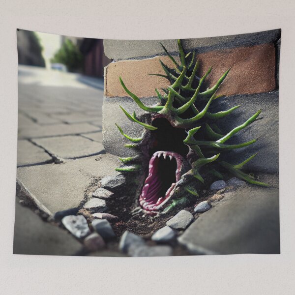 Item preview, Spruce in the Pavement Open Jaw. Digital Painting designed and sold by CodeAndColors.