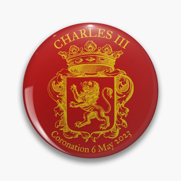 Item preview, Charles III coronation (lion, gold) designed and sold by SolidEarthArt.