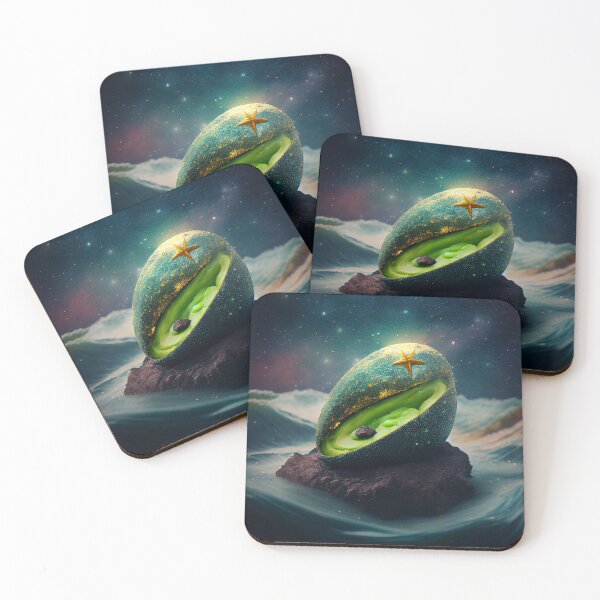 Item preview, Glittering Avocado in an Oceanic Dream Digital Painting designed and sold by CodeAndColors.