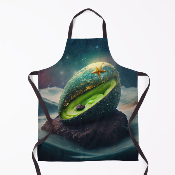 Item preview, Glittering Avocado in an Oceanic Dream Digital Painting designed and sold by CodeAndColors.