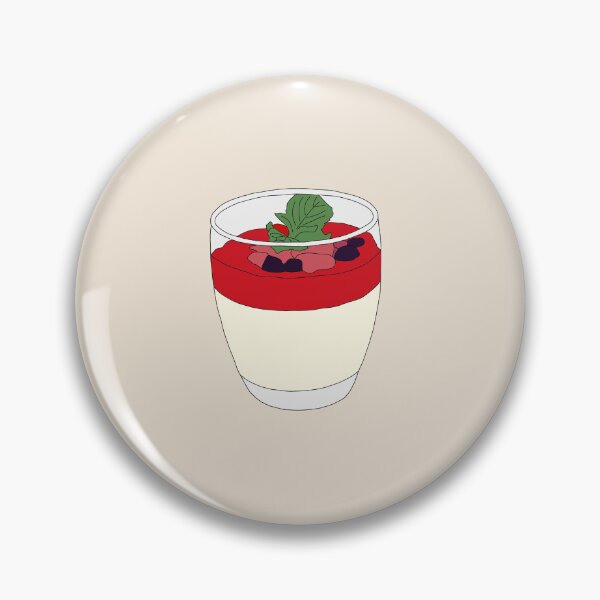 Item preview, Vanilla Panna Cotta with Strawberry Sauce designed and sold by Eathusiast.