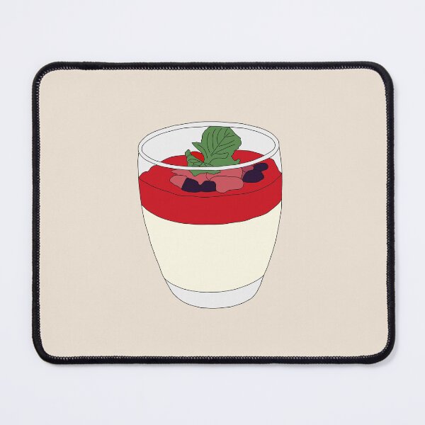 Item preview, Vanilla Panna Cotta with Strawberry Sauce designed and sold by Eathusiast.
