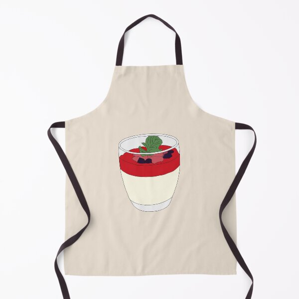Item preview, Vanilla Panna Cotta with Strawberry Sauce designed and sold by Eathusiast.