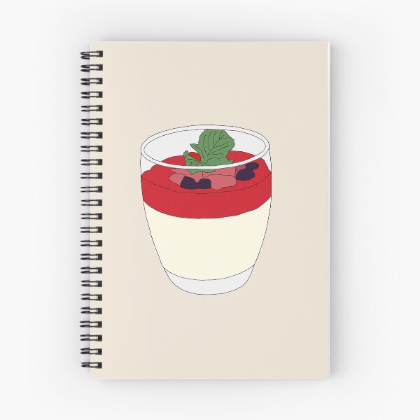 Item preview, Vanilla Panna Cotta with Strawberry Sauce designed and sold by Eathusiast.