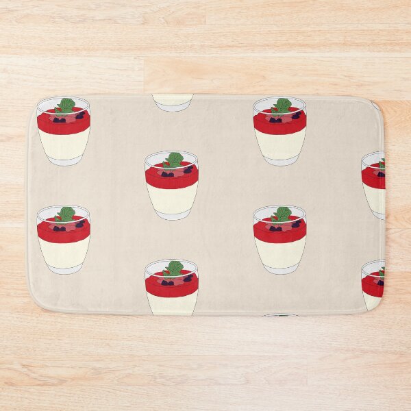 Item preview, Vanilla Panna Cotta with Strawberry Sauce designed and sold by Eathusiast.