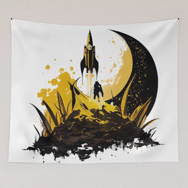 Item preview, Retro Rocket Ship  designed and sold by ShadowAndSlate.