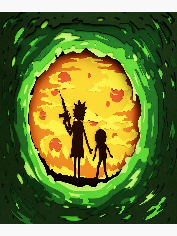 Poster Rick & Morty - Portal  Wall Art, Gifts & Merchandise