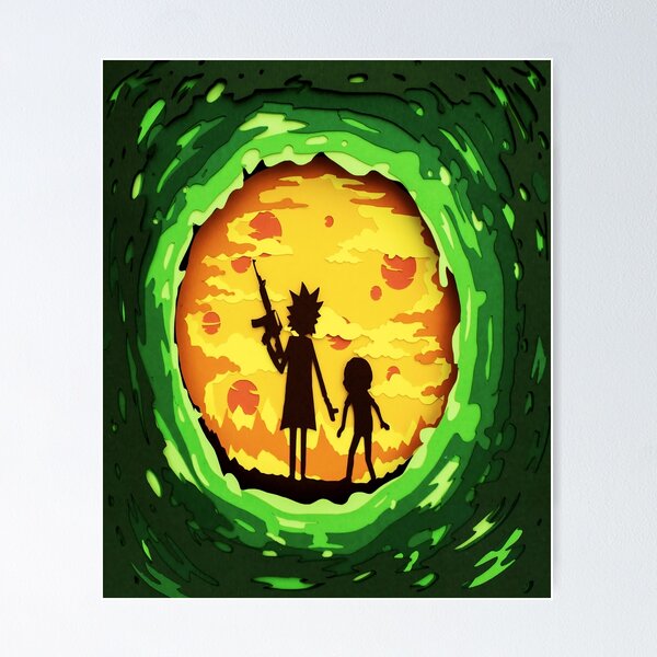 Poster Rick & Morty - Portal  Wall Art, Gifts & Merchandise