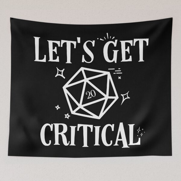 Item preview, Lets Get Critical D20 Dice Funny designed and sold by pixeptional.