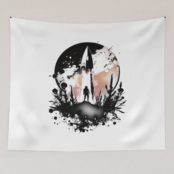 Item preview, Rocket Ship Silhouette designed and sold by ShadowAndSlate.