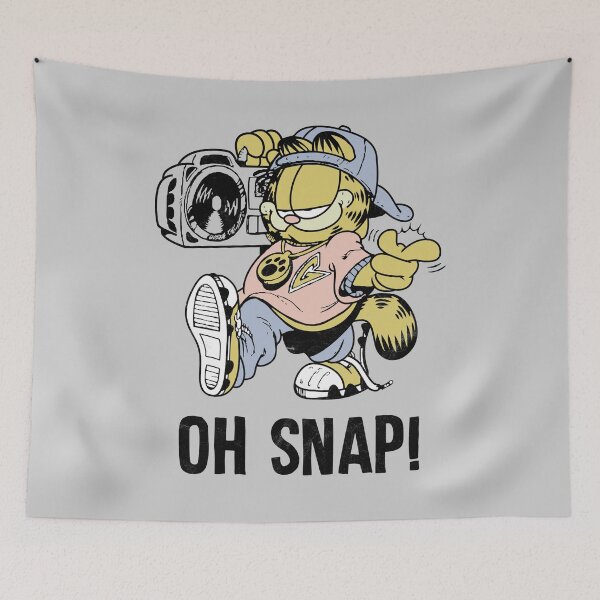 Item preview, Funny Oh Snap The Cat Garfield Cartoon Gift Fan designed and sold by ElenaUysal.