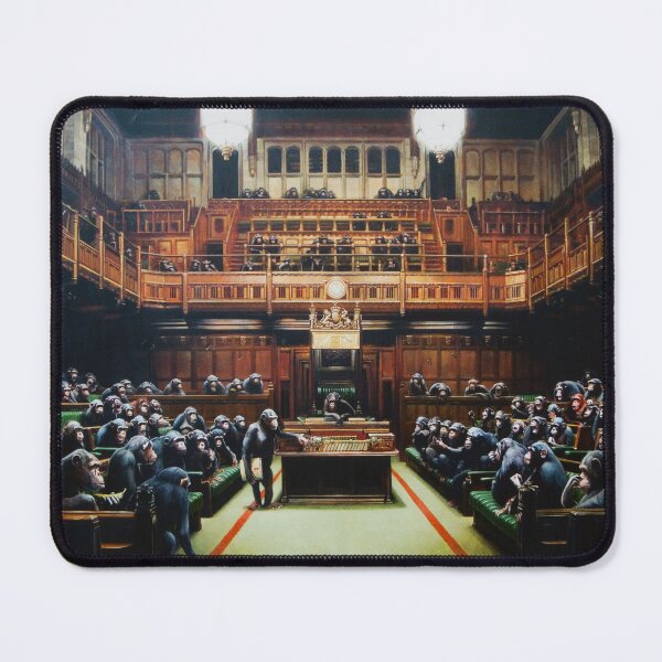 Item preview, Parliament Of Monkeys - Banksy Painting designed and sold by Teecha.