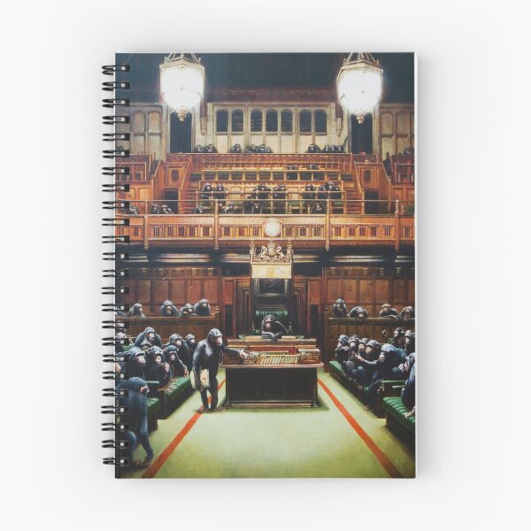 Item preview, Parliament Of Monkeys - Banksy Painting designed and sold by Teecha.