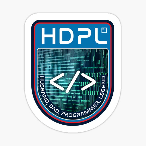 Husband Dad Programmer Legend Sticker