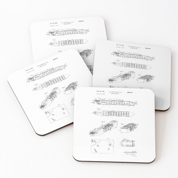 Item preview, Barge Cargo Ship Patent - US2988036 - clear designed and sold by Rayyanz.