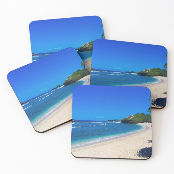 Item preview, Watu Karung lagoon sand beach with a rock island looks like a Sphinx designed and sold by kall3bu.