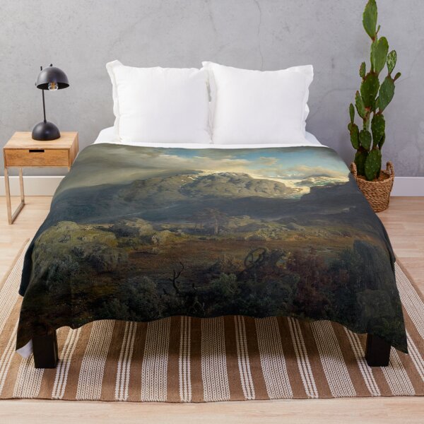 Item preview, Vintage landscape painting designed and sold by Vintage Designs +.