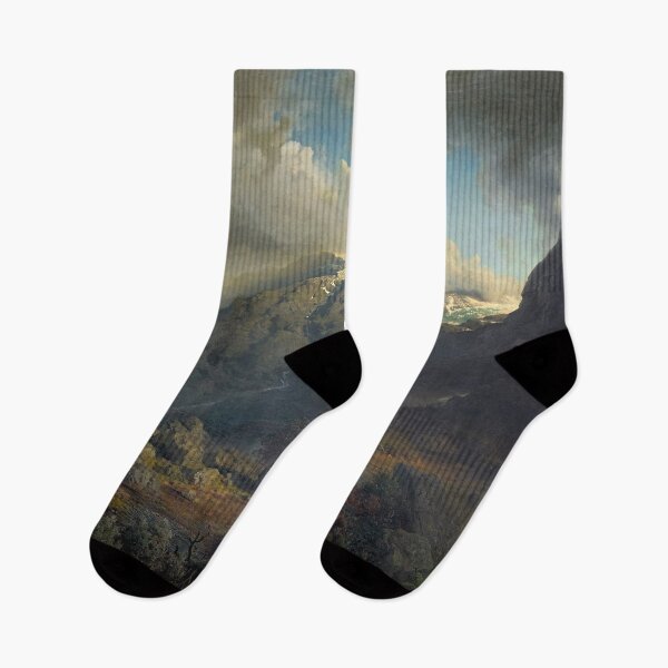 Item preview, Vintage landscape painting designed and sold by Vintage Designs +.