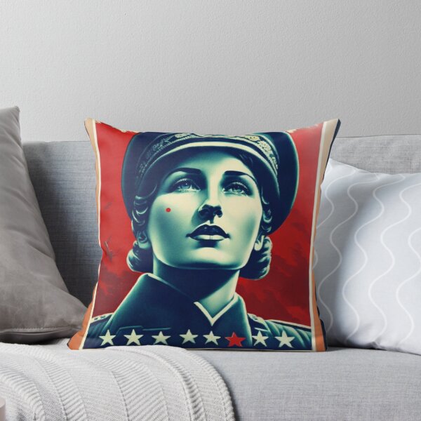 Item preview, Spoof WWII Russian War Poster with Female Soldier designed and sold by KALEIDOSCOPE UK.