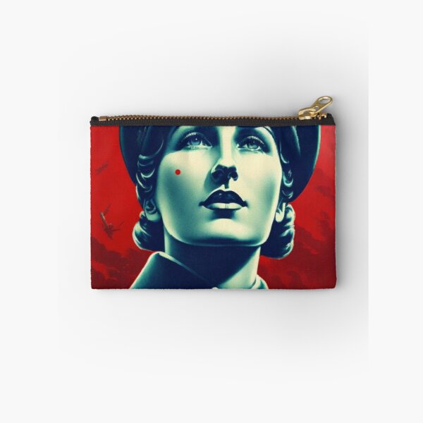 Item preview, Spoof WWII Russian War Poster with Female Soldier designed and sold by KALEIDOSCOPE UK.