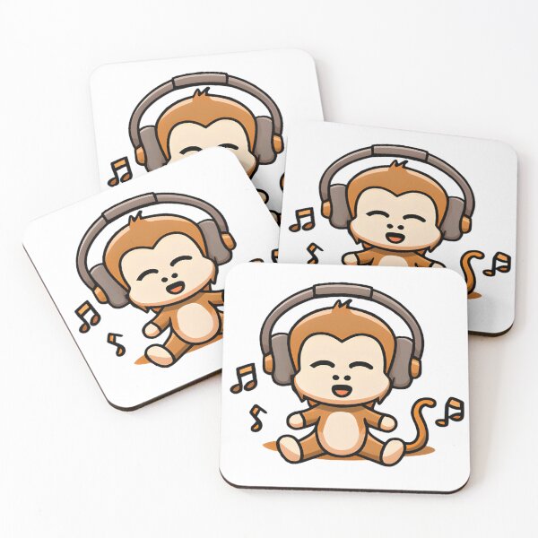 Item preview, Musical Monkey: Kawaii Design for Music Lovers designed and sold by NathalieRached.