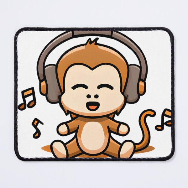 Item preview, Musical Monkey: Kawaii Design for Music Lovers designed and sold by NathalieRached.
