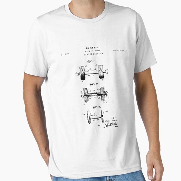 Item preview, Dumbbell Patent Drawing Blueprint designed and sold by Vintago.
