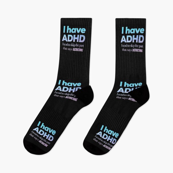Item preview, Funny ADHD QUOTE - I have ADHD I tend to skip the part that says INSTRUCTIONS - Attention Deficit HyperActive Disorder | Neurodiversity | Neurodivergent | Neurodiverse designed and sold by MJDezigns.