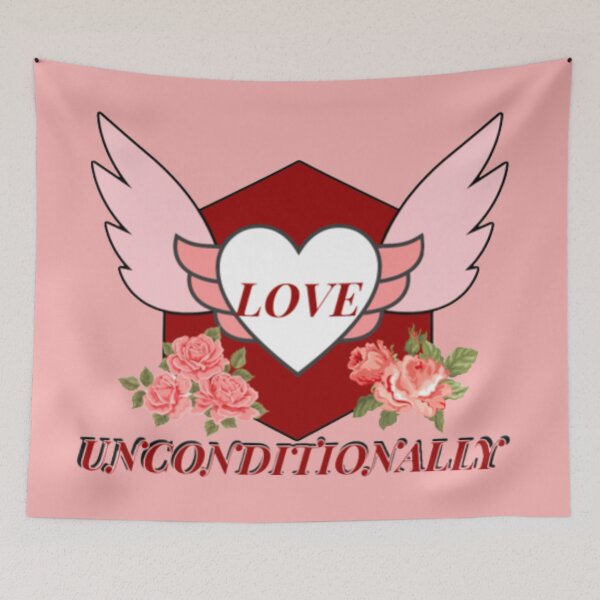 Item preview, Unconditional Love Heart with Roses design - Unconditionally loved designed and sold by ElPatron258366.