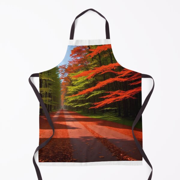 Item preview, A Vibrant Autumn Forest With A Canopy Of Red, Orange, And Yellow Leaves Cascading Down Ai Generated Art designed and sold by AiGens.