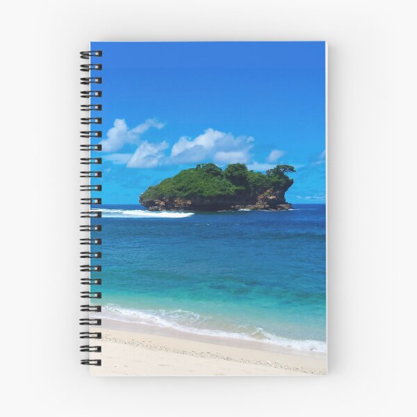 Item preview, Watu Karung lagoon sand beach with rock islands designed and sold by kall3bu.