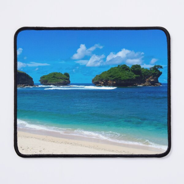 Item preview, Watu Karung lagoon sand beach with rock islands designed and sold by kall3bu.