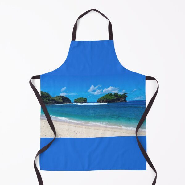 Item preview, Watu Karung lagoon sand beach with rock islands designed and sold by kall3bu.