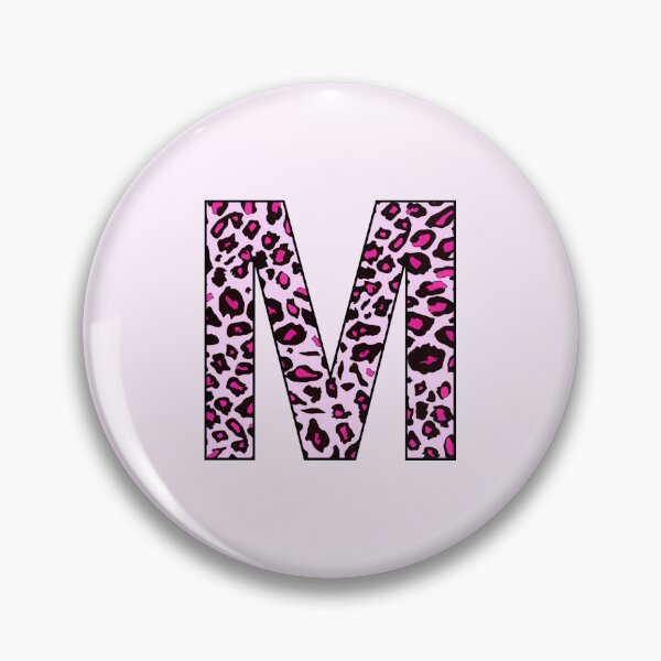 Item preview, Pink Leopard Monogram Letter M - M Initial Customized Custom Personal Name Capital letter designed and sold by inspirationzgal.