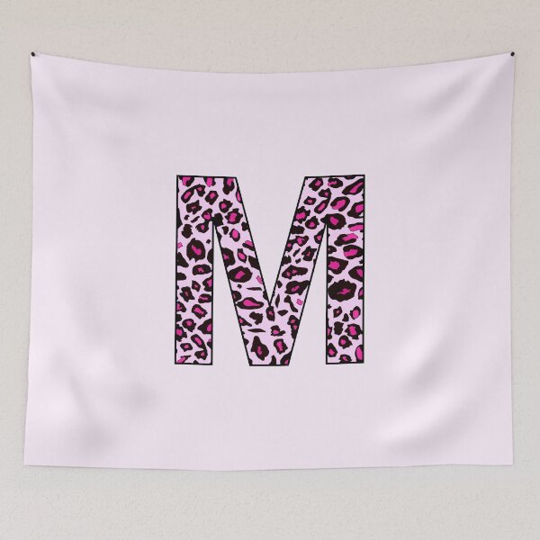 Item preview, Pink Leopard Monogram Letter M - M Initial Customized Custom Personal Name Capital letter designed and sold by inspirationzgal.