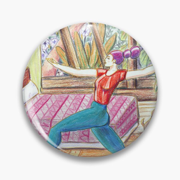 Item preview, Morning Yoga at the Cabin designed and sold by eugenialoli.