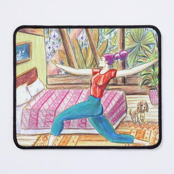 Item preview, Morning Yoga at the Cabin designed and sold by eugenialoli.