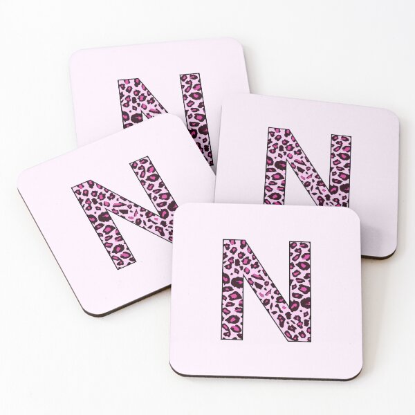 Item preview, Pink Leopard Monogram Letter N - N Initial Customized Custom Personal Name Capital letter designed and sold by inspirationzgal.