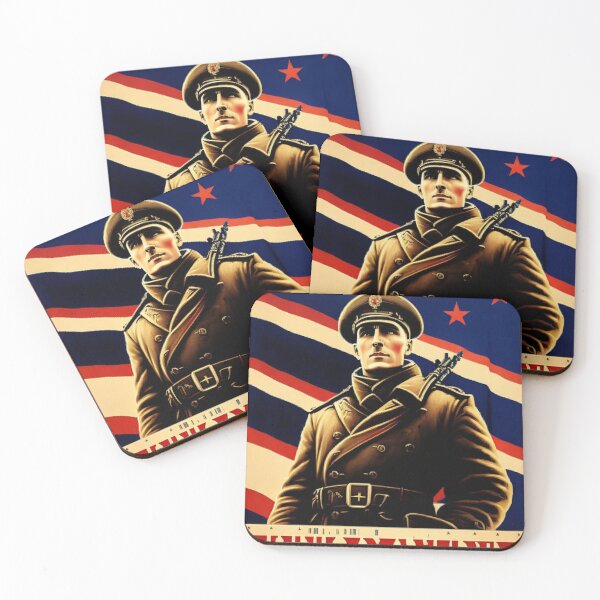 Item preview, Spoof Vintage WWII WWIII Russian War Poster designed and sold by KALEIDOSCOPE UK.